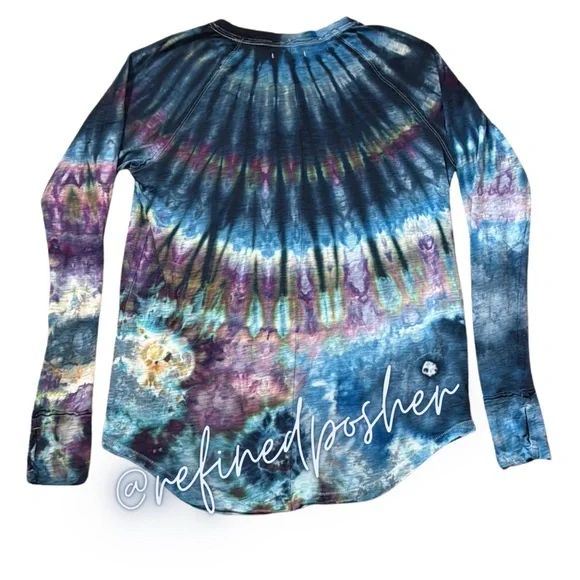 Free People We the Free Arden Tee size Small NEW White Tie Dye - Picture 5 of 7